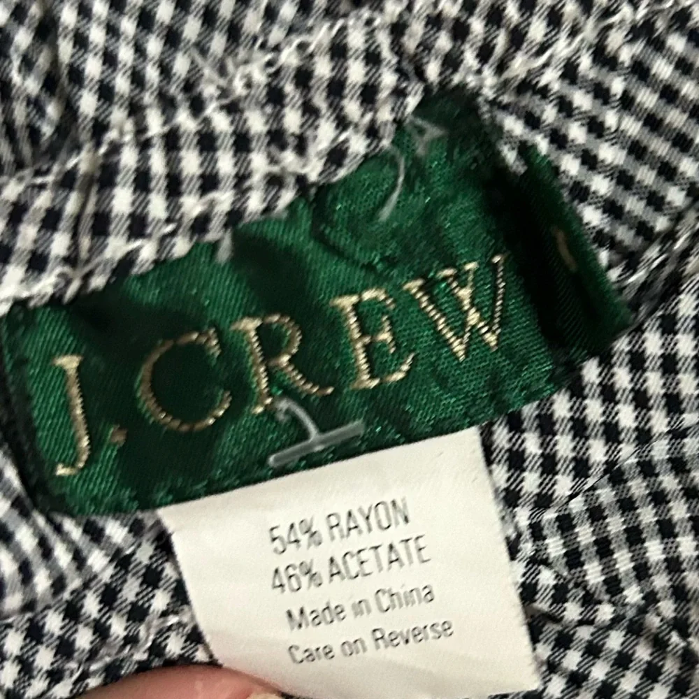 Jcrew vintage mini gingham print skirt